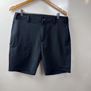 Mack Weldon Shorts Mens Medium Black Performance Zip Pockets Stretch M